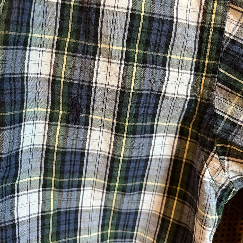 Ralph Lauren Boys (7) Plaid Button Down